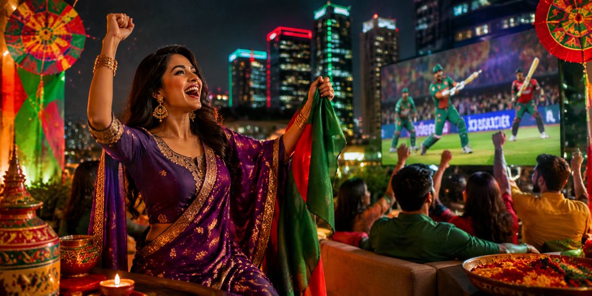 ঢাকায় পহেলা বৈশাখে ক্রিকেট বেটিং উৎসবে উচ্ছ্বসিত দর্শকরা মোবাইলে বাজি ধরছেন